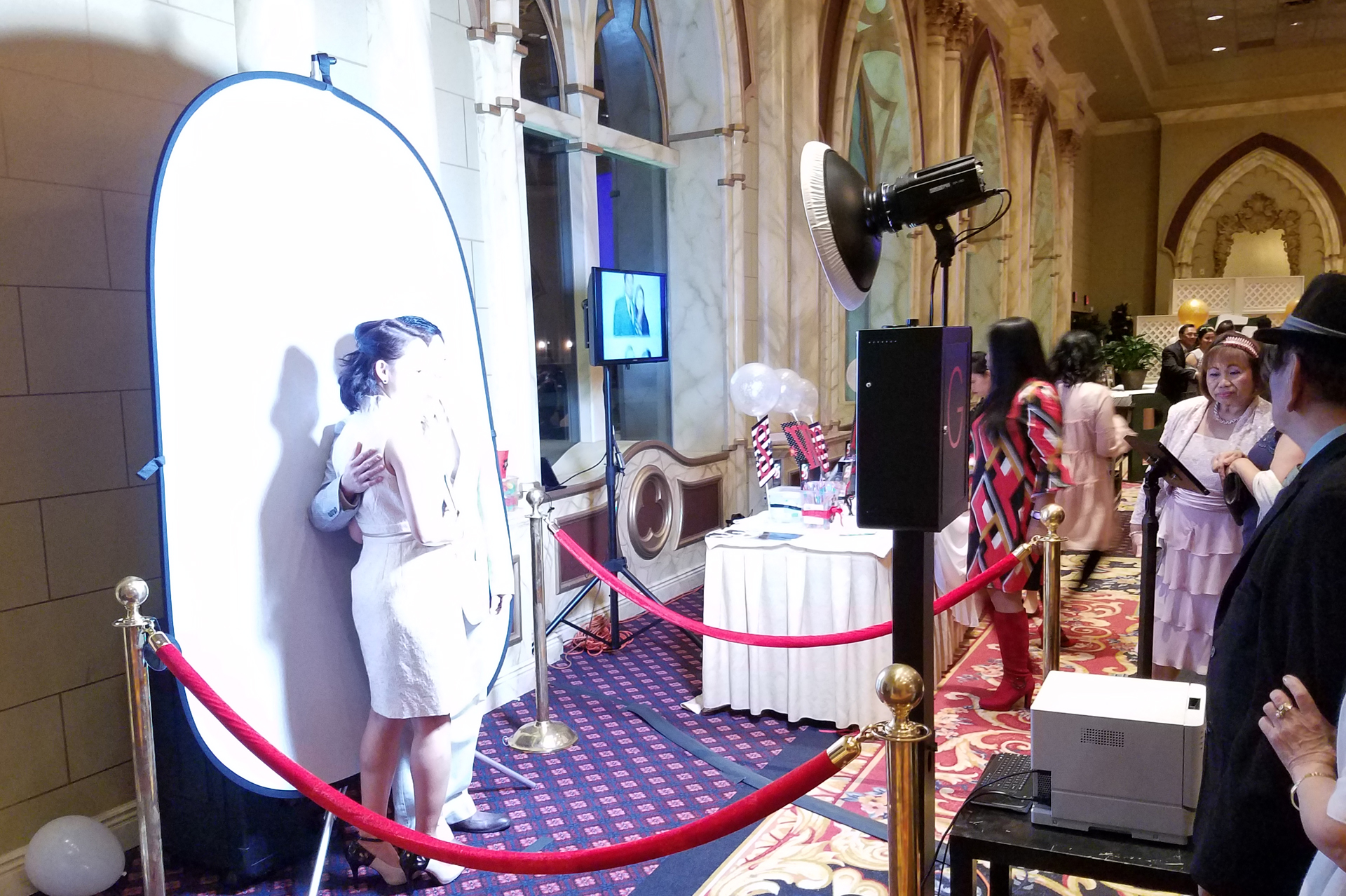 Instant Photo Box at a corporate event in the DMV